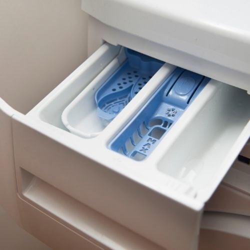 Why Your Front-Load Washer Smells in Northern Kentucky Homes- Remove and Clean Detergent and Fabric Softener Dispensers -Niceleys Appliance Repair Heating and Cooling