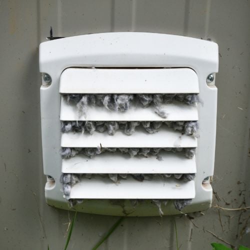 annual dryer vent cleaning is a minimum -Niceleys heating cooling appliance repair